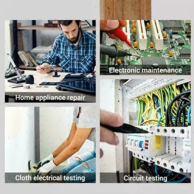 Alt view image 3 of 6 - Handheld TRMS Digital Multimeter Auto Range AC DC Volt Amp Ohm LCD Tester Meter