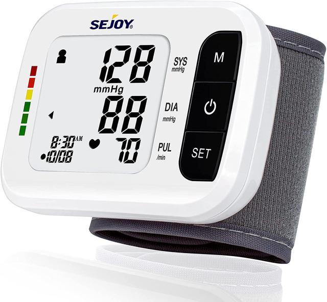 Blood Pressure Monitor,BP Monitor Wrist Cuff Automatic with Large Display  Screen with Batteries for Home Use 