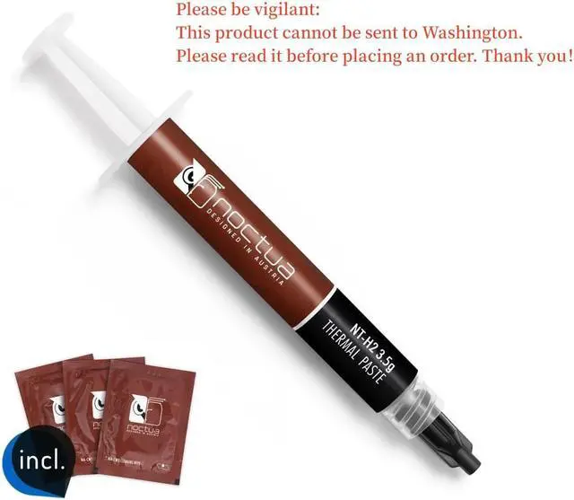 Alt view image 6 of 6 - Noctua NT-H2 3.5g, Thermal Computer Paste incl. 3 Cleaning Wipes (3.5g)