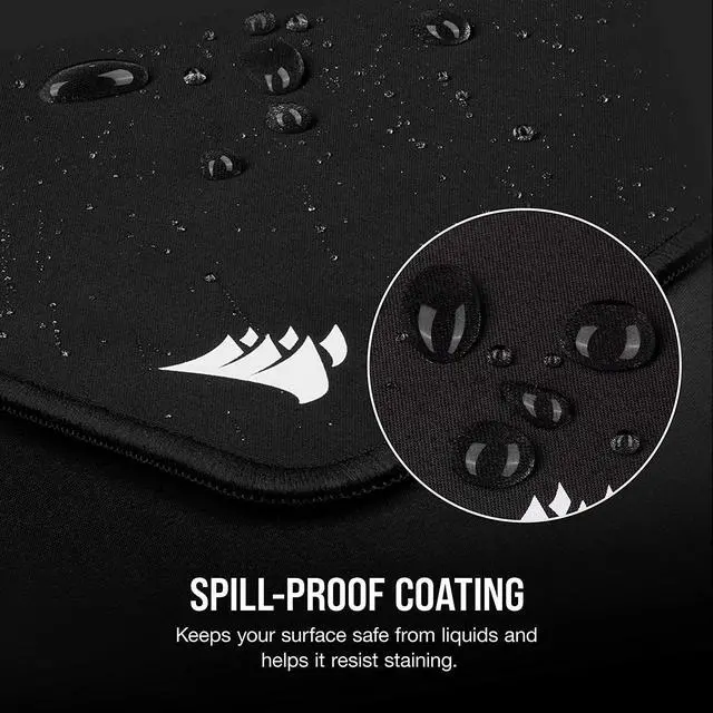Alt view image 6 of 10 - Corsair MM350 PRO CH-9413770-WW Premium Spill-Proof Cloth Gaming Mouse Pad - Extended XL