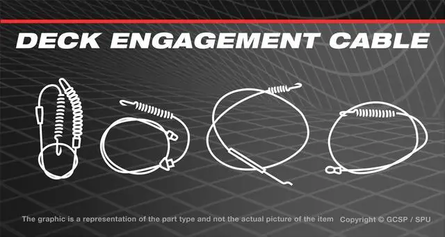 Main image of Deck Engagement Cable For Craftsman T1700 Lawn Tractor 13BL78XT099 13BL78XT299