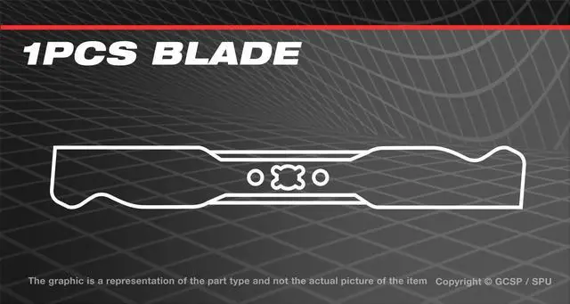 Main image of Blade For Husqvarna YTH24V54XLS YTH26V54 Tractors 960430114 960430111 960430132