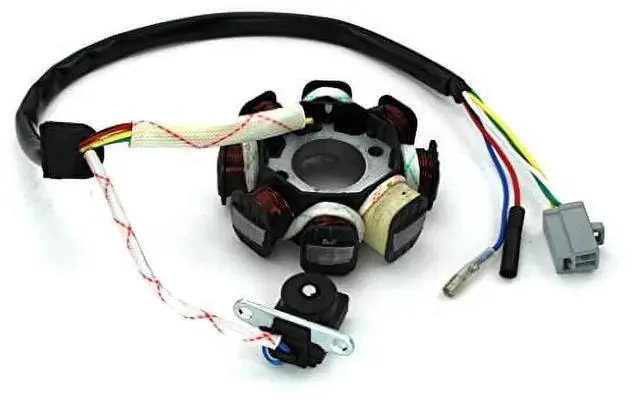 Main image of 8 Coil Magneto Stator GY6 50cc Scooter Moped Alternator 8 pole 50 cc Ice Taotao