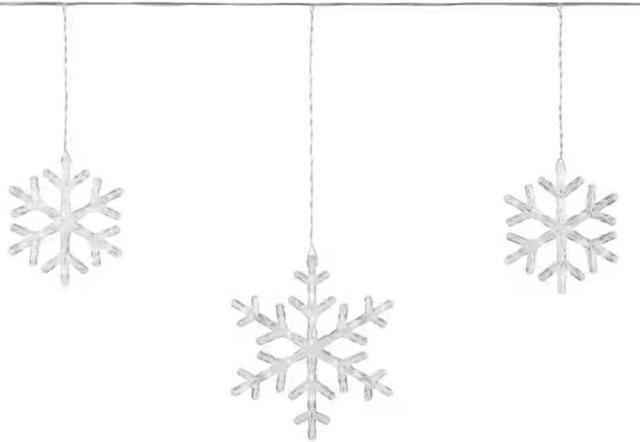 Philips 10 Count Cool White Hanging Snowflakes 21SS40150