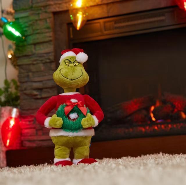 Grinch 17.32-in Lighted Decoration Dr. Seuss The Grinch Merry Christmas  Battery-operated Batteries Included Christmas Decor in the Christmas Decor  department at