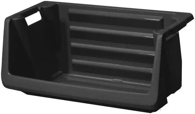 55 Gallon Stackable Storage Bin in Black Husky # 232387 # 1002064879