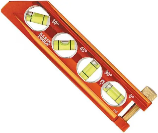 Main image of Klein Tools Aluminum 6.25-in 4 Vial Magnetic Conduit Level
Item #5462083 |Model #935AB4V
