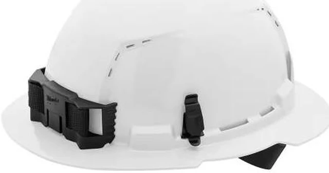 Main image of BOLT White Type 1 Class C Full Brim Vented Hard Hat with 4 Point Ratcheting Suspension Milwaukee # 48-73-1201 # 1006683423