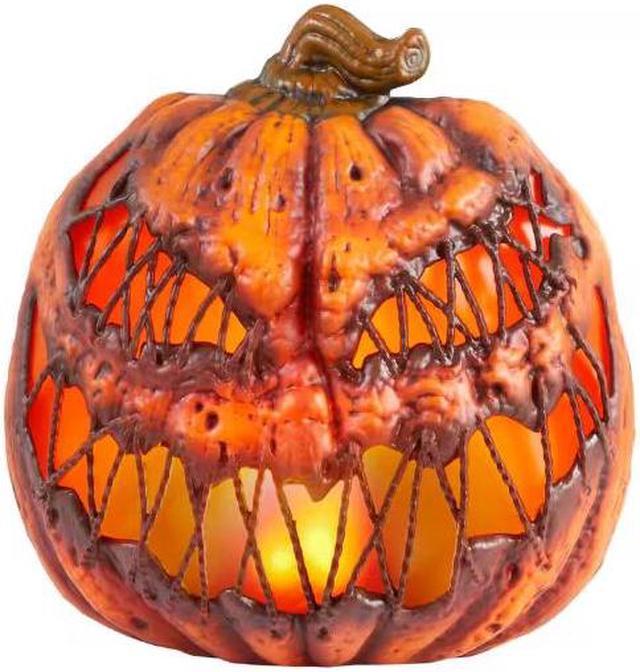 Home Accents Holiday 21” Grimacing LED shops Rotten Pumpkin Jack O' Lantern Halloween