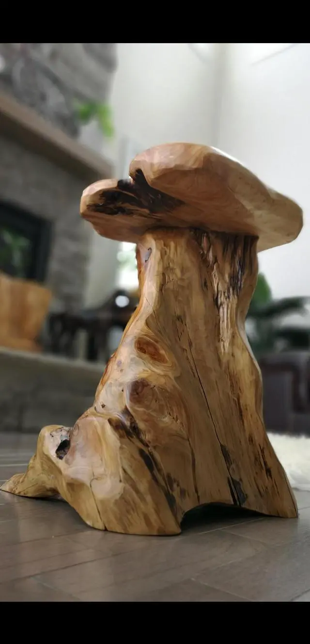 Alt view image 3 of 4 - Cedar Wood Potted Plant Stand Garden Pots Containers Vase Fishbowl Wooden Stand 20.5" Tall