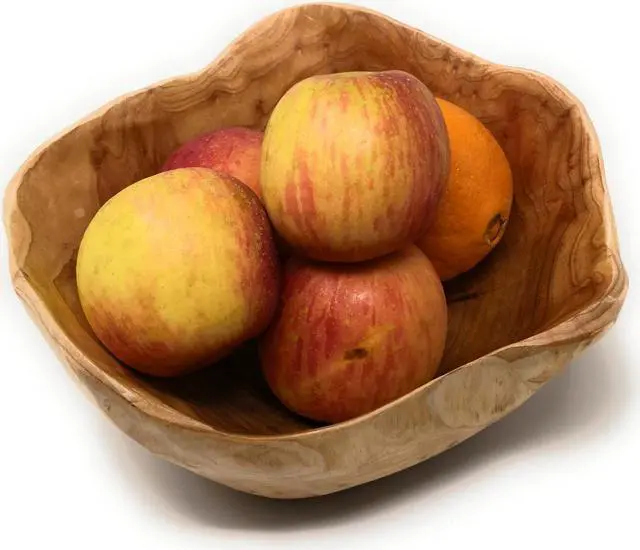 Alt view image 2 of 4 - THY COLLECTIBLES Wooden Bowl Handmade Storage Natural Root Wood Crafts Bowl Fruit Salad Serving Bowls (Large 12"-14")