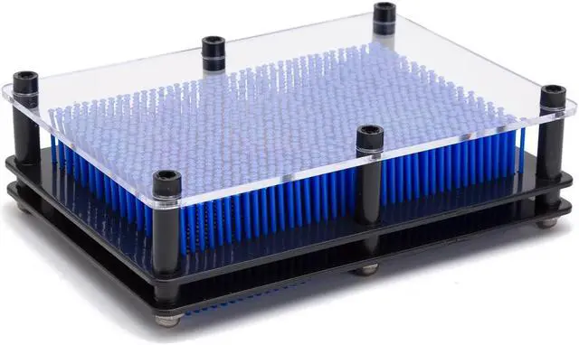 Alt view image 2 of 3 - THY COLLECTIBLES 3D Pin Art Board - Classic Pin Art Toy Sculpture Pin Impression Mold 3-Dimensional 5" x 7" (Dark Blue)