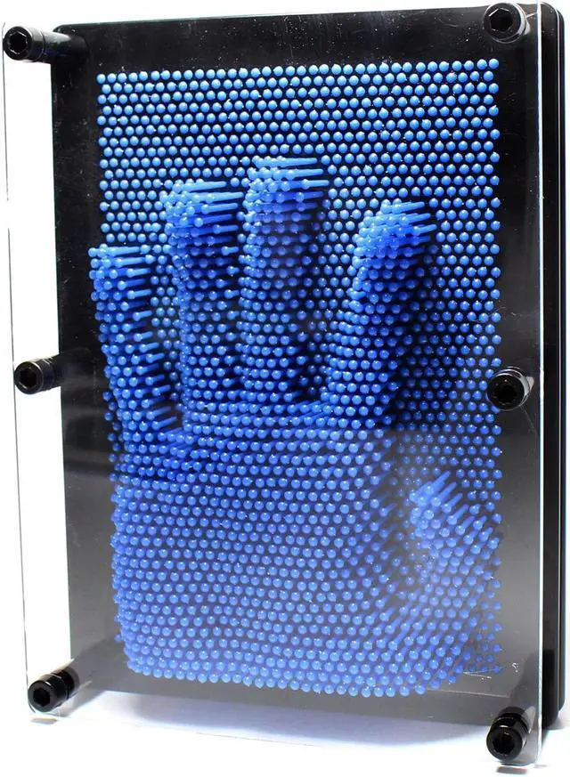 Main image of THY COLLECTIBLES 3D Pin Art Board - Classic Pin Art Toy Sculpture Pin Impression Mold 3-Dimensional 5" x 7" (Dark Blue)