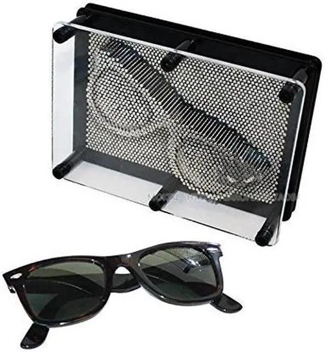 Alt view image 3 of 4 - THY COLLECTIBLES 3D Pin Art Board - Classic Pin Art Toy Sculpture Pin Impression Mold 3-Dimensional - Plastic Frame and Metal Pins (5" X 7")