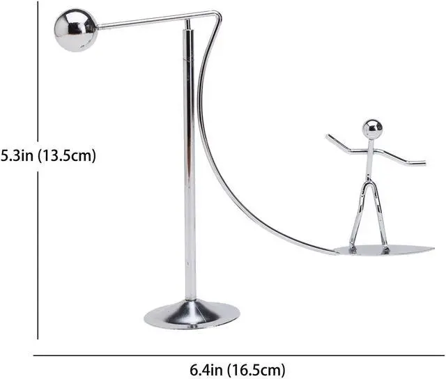 Alt view image 4 of 4 - THY COLLECTIBLES Kinetic Art Balance Toy - Physics Dynamic Motion Balancing Desk Toy Home Office Decoration Surfing