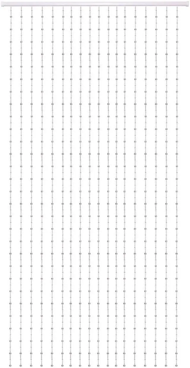 Alt view image 2 of 2 - THY COLLECTIBLES Beautiful Home Decor Acrylic Beaded Curtain Door Screen Divider - Acrylic White Balls