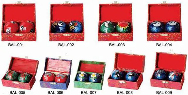 Main image of Assortment of One Dozen (12) #2 Chinese Healthy Exercise Massage Metal Balls