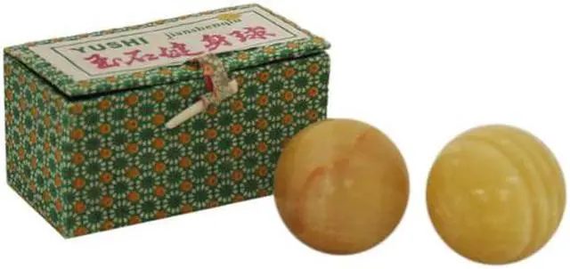 Main image of Yellow Stone Chinese Healthy Exercise Massage Balls