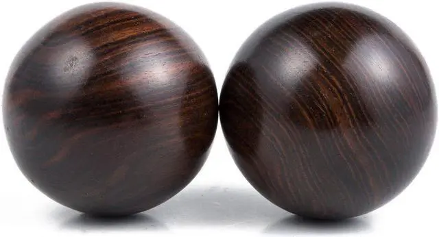 Main image of Natural Texture Rosewood Chinese Healthy Exercise Massage Baoding Balls
