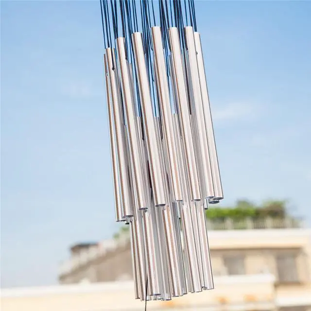 Alt view image 4 of 4 - THY COLLECTIBLES Hand Tuned Aluminum Feng Shui Wind Chime for Patio, Garden, Terrace and Balcony - Beautiful Outdoor Décor