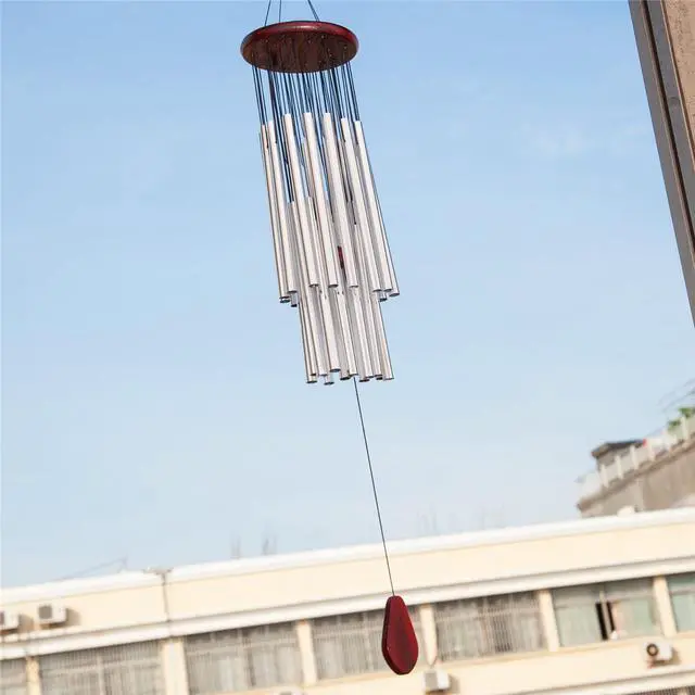 Alt view image 2 of 4 - THY COLLECTIBLES Hand Tuned Aluminum Feng Shui Wind Chime for Patio, Garden, Terrace and Balcony - Beautiful Outdoor Décor