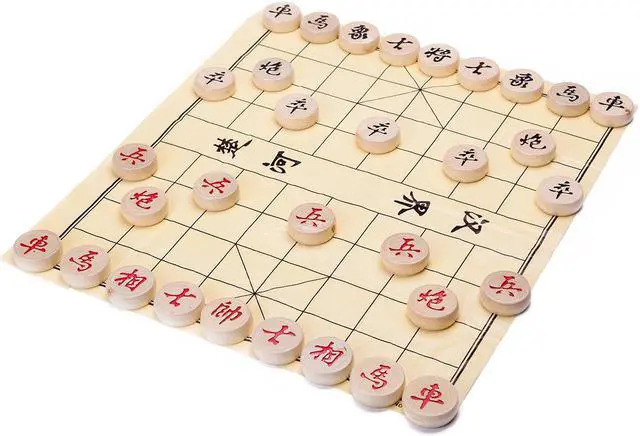 Main image of THY COLLECTIBLES Traditional Xiang Qi Wooden Chinese Chess Checker Game 1.35"