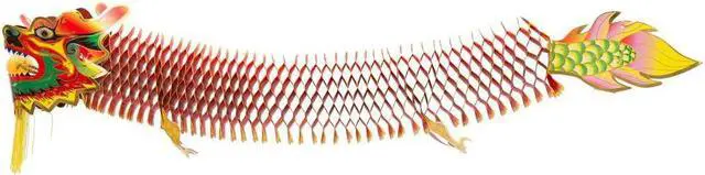 Main image of THY COLLECTIBLES Chinese Decorative Dragon for Party, Festival Celebration Or Home Decor 47.5 in (120 cm)