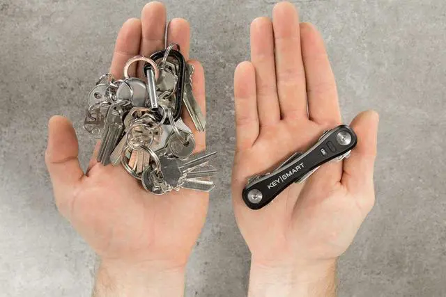 Alt view image 9 of 20 - Keysmart Pro Smart Key Organizer with Tile Location Tracking - Black