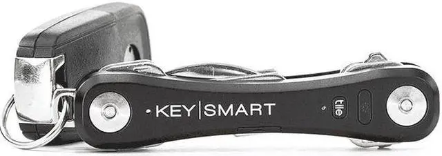 Alt view image 7 of 20 - Keysmart Pro Smart Key Organizer with Tile Location Tracking - Black