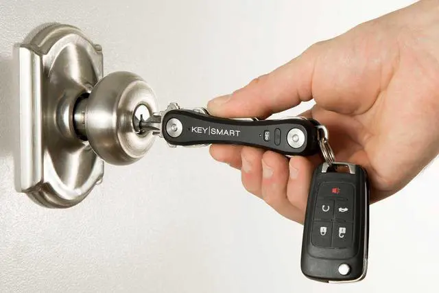 Alt view image 8 of 20 - Keysmart Pro Smart Key Organizer with Tile Location Tracking - Black