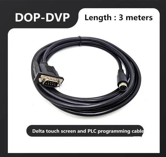 Main image of For Delta touch screen and PLC connection line DOP-DVP programming cable 3-meter