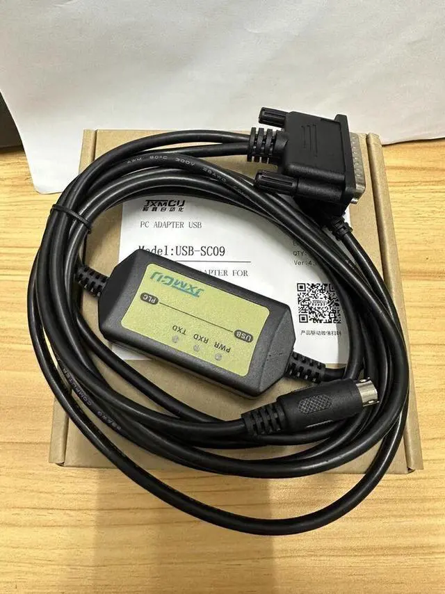 Alt view image 4 of 4 - For Mitsubishi FX1N/FX2N/FX1S/FX3U series PLC programming cable USB-SC09