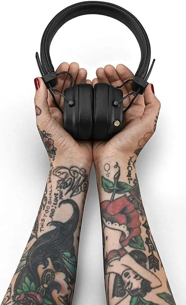 Alt view image 8 of 9 - Marshall - Major IV Bluetooth  Headphone with wireless charging - Black (1005773)