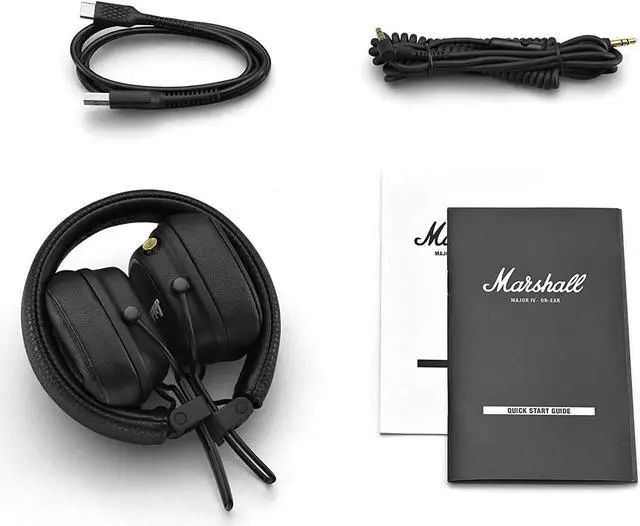 Alt view image 9 of 9 - Marshall - Major IV Bluetooth  Headphone with wireless charging - Black (1005773)