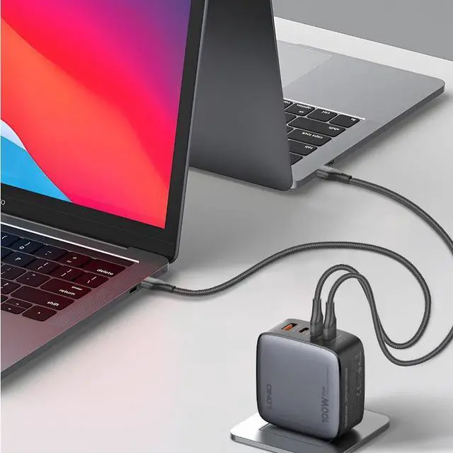 Alt view image 5 of 7 - 100W USB C Multiport Charger - 4-Port USB Charging Station GaN Fast Charger Power Adapter Compatible for MacBook Pro/Air, iPad Pro, iPad Mini 6, Dell XPS, Galaxy S21/S20, iPhone 13/13 Pro Max/1