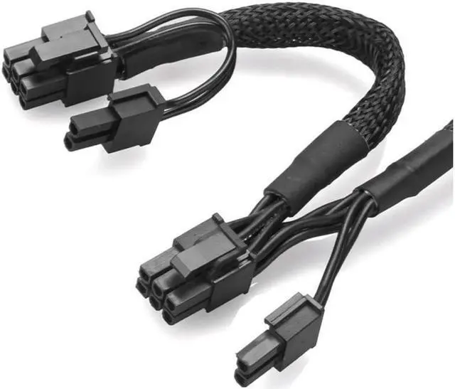 Alt view image 4 of 5 - PCI-E 8pin to Dual 8(6+2)Pin Power Supply Cable PCIe 8 Pin 1 to 2 Spliter ATX 8pin PSU to GPU PCIE 8Pin for RM1000 RM850 RM750 RM650 RM550 RM450