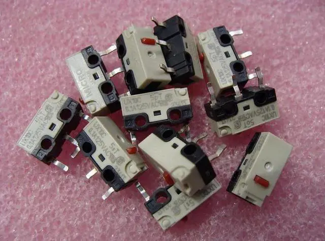 Alt view image 2 of 2 - 5pcs/set original Made in Japan Honeywell MICRO UX10C red dot mouse micro switch 10 million times lifetime
