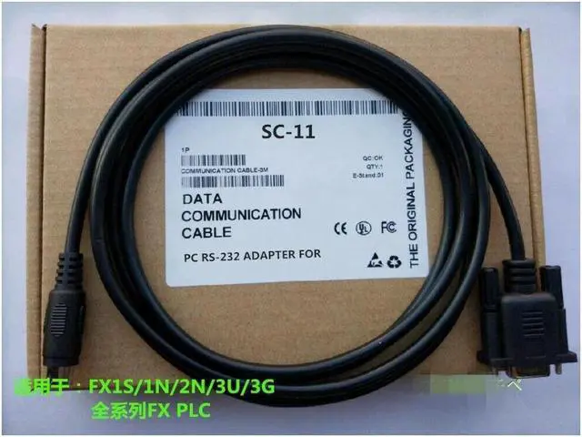 Main image of For 1PC New Mitsubishi FX series PLC programming cable Download cable Cable SC-11