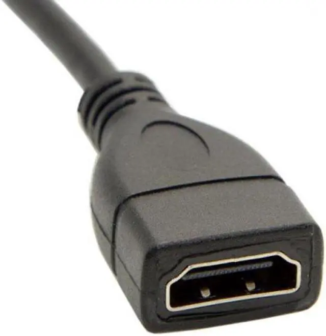 Alt view image 2 of 7 - Type C MINI HDMI Male to HDMI Female Extension for DV MP4 Camera DC DV