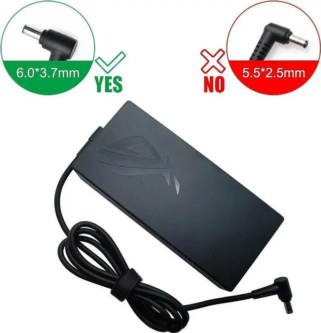 Alt view image 2 of 3 - New ADP-200JB D 200W 20V 10A 6.0 x 3.7mm AC Adapter Charger Compatible with  TUF Dash F15 FX516PR FA506QR ROG Zephyrus G15 GA503QM-HQ121R GA503Q RTX3070 Laptop Power Supply Charger