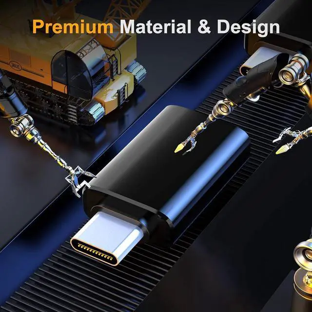 Alt view image 7 of 7 - USB C Male to USB Female Adapter(2 Pack)&USB Male to USB C Female Adapter (2 Pack) Supports SuperSpeed Data Transfer & Fast Charging Black