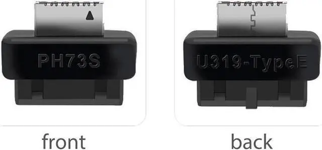 Alt view image 5 of 6 - USB 3.0 / 3.1 Gen 2 IDC 20Pin to USB 3.1/3.2 Type-E A-Key Motherboard Internal USB Header Adapter Converter for Type C Front Panel Chassis Bracket (Straight Type-180 degree)