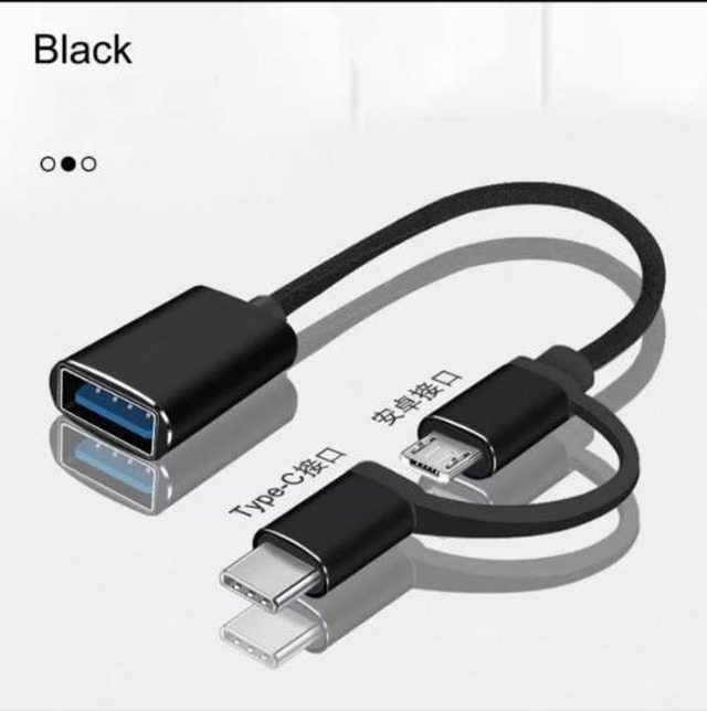 thumbnail interactive-video image 1 of USB A To USB C Adapter - Tiny OTG Converter Plug For Charging & Data Transfer | Fits IPhone Samsung IPad Laptop & More 1 of 11