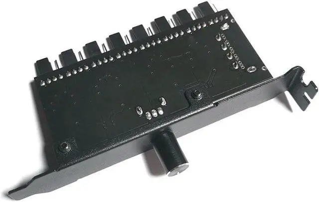 Alt view image 6 of 6 - Cooling Fan Speed Controller SATA Interface 8 Channel Cooling Fan Control Speed Regulator Controller For PC Computer Case CPU HDD VGA PWM PCI Bracket
