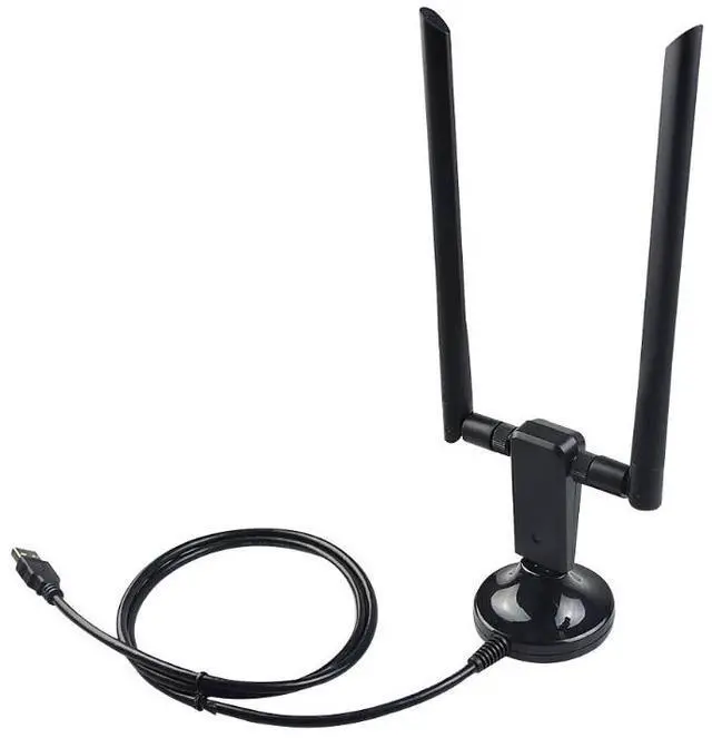 Alt view image 4 of 7 - 1x 1200M 11AC dual band wireless WIFI, with USB 3.0 WIFI Extension Cable External 2*3dBi Antenna