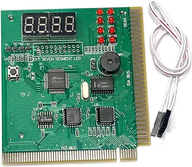 Main image of 4-Digit PC Analyzer Diagnostic Post Card Motherboard Fault Tester for ISA PCI