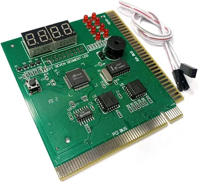 Alt view image 2 of 5 - 4-Digit PC Analyzer Diagnostic Post Card Motherboard Fault Tester for ISA PCI