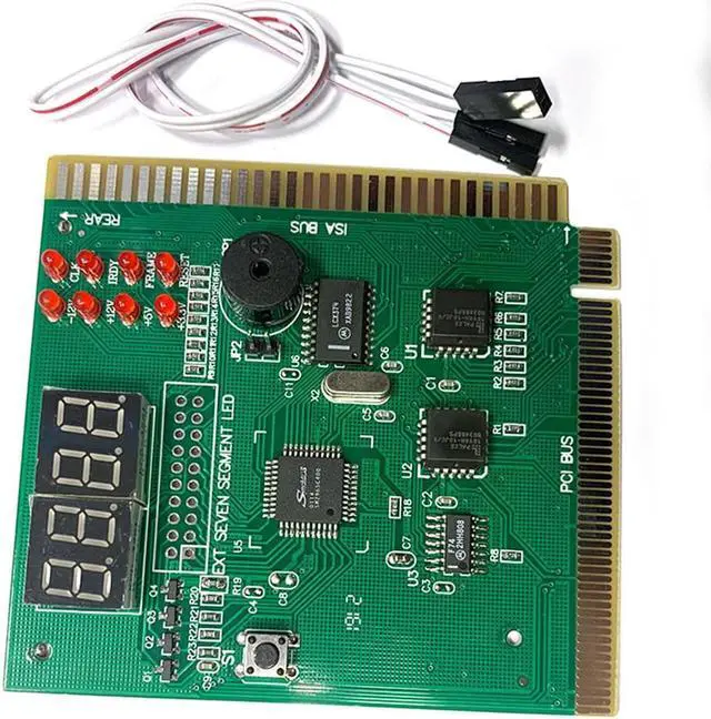Alt view image 3 of 5 - 4-Digit PC Analyzer Diagnostic Post Card Motherboard Fault Tester for ISA PCI