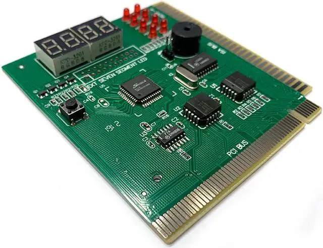 Alt view image 4 of 5 - 4-Digit PC Analyzer Diagnostic Post Card Motherboard Fault Tester for ISA PCI
