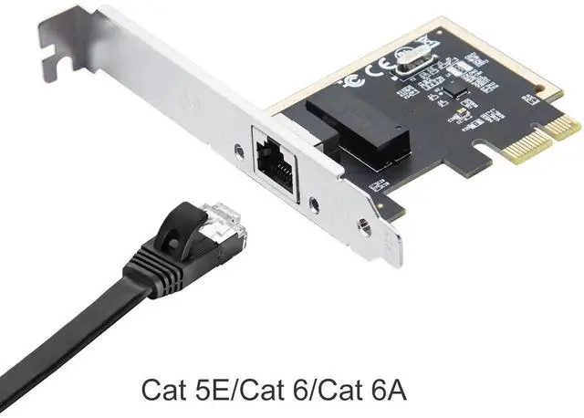 Alt view image 5 of 7 - 1Gbps PCIE Gigabit Network Card, Realtek RTL8111H Chip Single RJ45 Port LAN Adapter, PCIe X1, AutoNegotiation 10/100/1000Mbps, Supports Windows/Linux/Mac